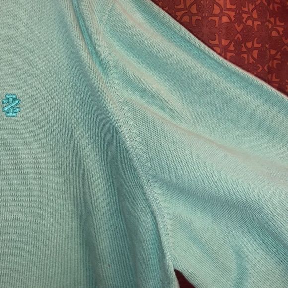 Izod Quarter Zip Sweater Green - Picture 8 of 11